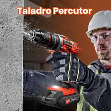 Taladro Percutor Inalámbrico 21V con Atornillador Eléctrico