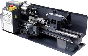 Mini Torno de Metal de Sobremesa 7''x14'' - Potente Motor de 550W