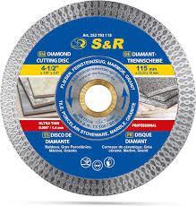 Disco Diamante S&R 115mm para Corte de Porcelanico