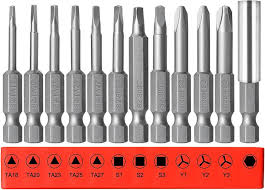 Juego de 12 Puntas de Destornillador con Extensión Hexagonal