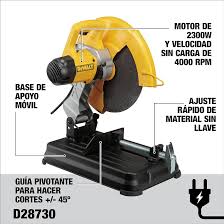 Cortadora de Metales DeWalt 14" 2300W con Disco D28730